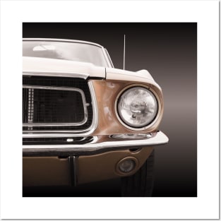 American classic car Mustang Coupe 1968 Posters and Art